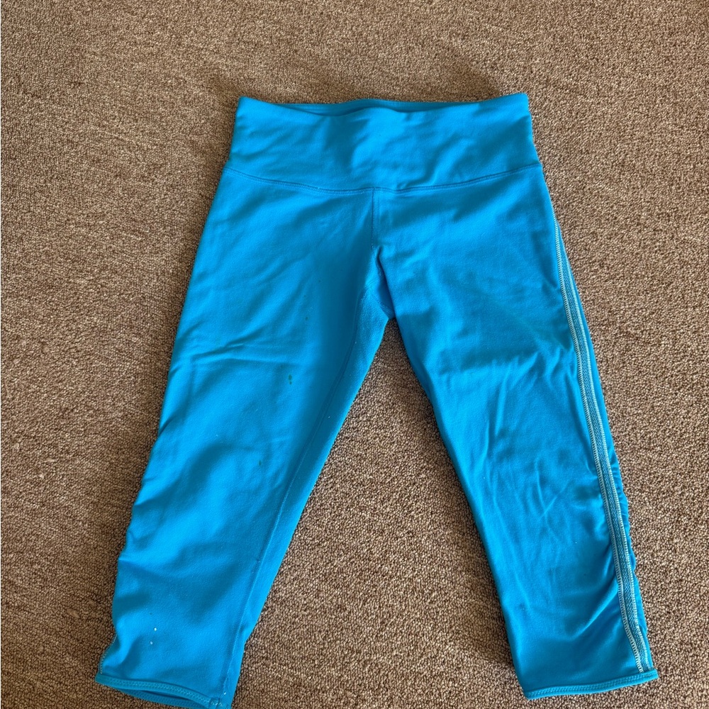 Blue cropped lululemon leggings - Picture 3 of 8